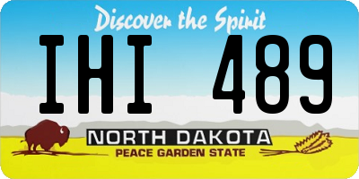 ND license plate IHI489
