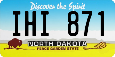 ND license plate IHI871