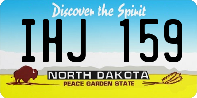 ND license plate IHJ159
