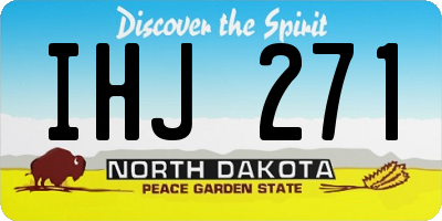 ND license plate IHJ271