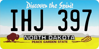 ND license plate IHJ397