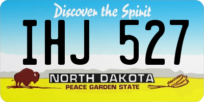 ND license plate IHJ527