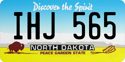 ND license plate IHJ565