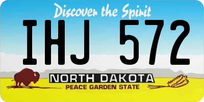 ND license plate IHJ572