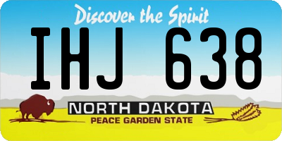 ND license plate IHJ638