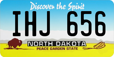 ND license plate IHJ656