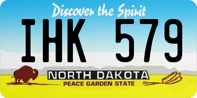 ND license plate IHK579