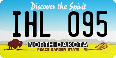 ND license plate IHL095