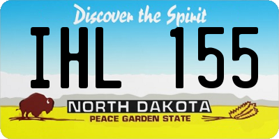 ND license plate IHL155