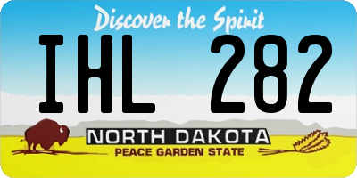ND license plate IHL282