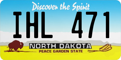 ND license plate IHL471