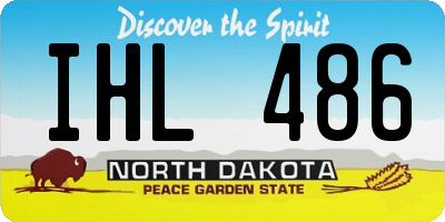 ND license plate IHL486