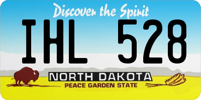 ND license plate IHL528