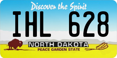 ND license plate IHL628