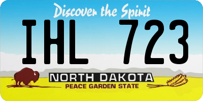 ND license plate IHL723
