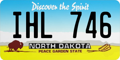 ND license plate IHL746