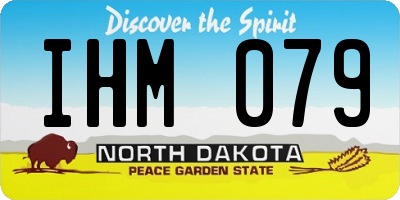 ND license plate IHM079