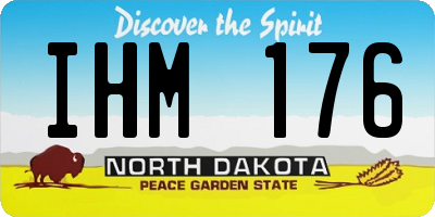 ND license plate IHM176