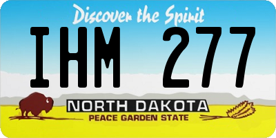 ND license plate IHM277