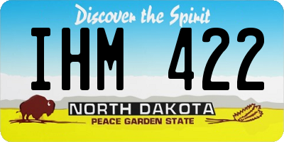 ND license plate IHM422
