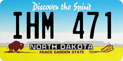 ND license plate IHM471
