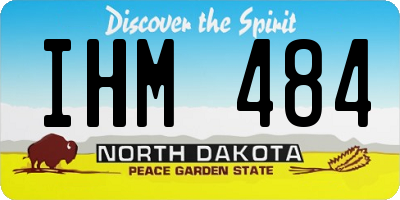 ND license plate IHM484