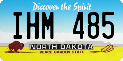 ND license plate IHM485