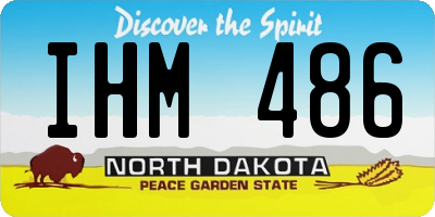 ND license plate IHM486