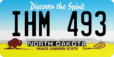 ND license plate IHM493