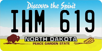 ND license plate IHM619
