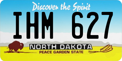 ND license plate IHM627