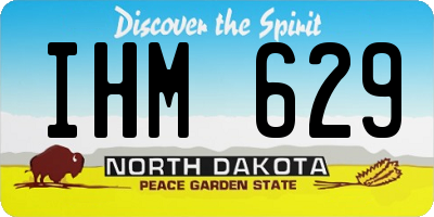 ND license plate IHM629