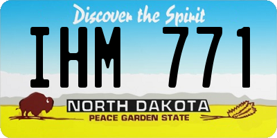 ND license plate IHM771