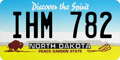 ND license plate IHM782