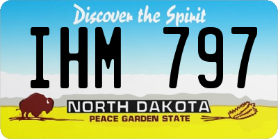ND license plate IHM797