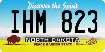 ND license plate IHM823
