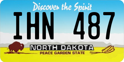 ND license plate IHN487