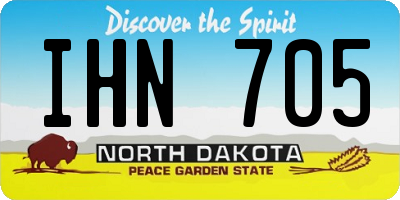 ND license plate IHN705
