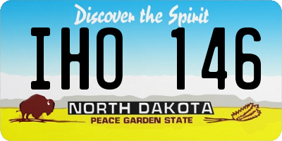 ND license plate IHO146