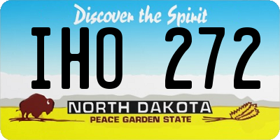 ND license plate IHO272