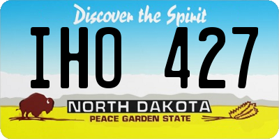ND license plate IHO427