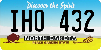 ND license plate IHO432