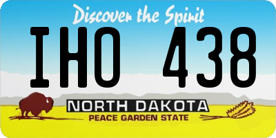 ND license plate IHO438