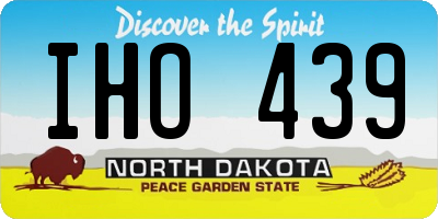 ND license plate IHO439
