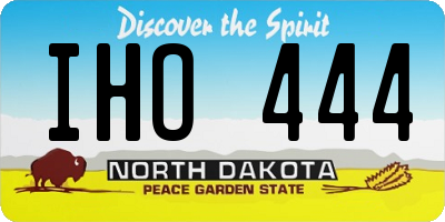 ND license plate IHO444