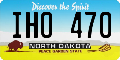 ND license plate IHO470