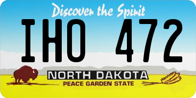 ND license plate IHO472