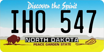 ND license plate IHO547