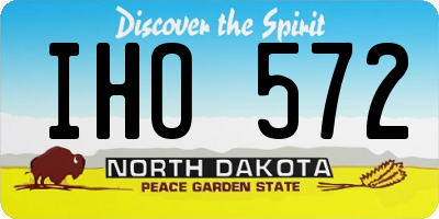 ND license plate IHO572