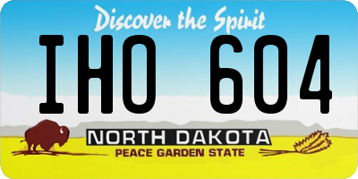 ND license plate IHO604